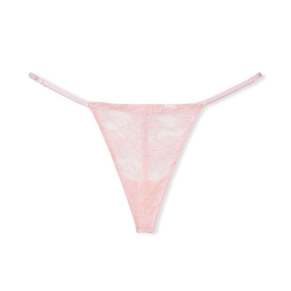 Victoria’s Secret Very Sexy Shine Strap Lace V-String Panty Thong Underwear. NWT - Picture 12 of 15